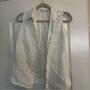 New york & co sleeveless button down shirt